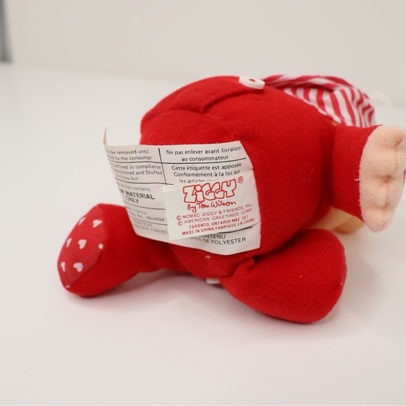 Vintage 90’s Ziggy 1990 Valentines Day Doll My Heart is Yours Wearing Red PJs - Picture 6 of 7